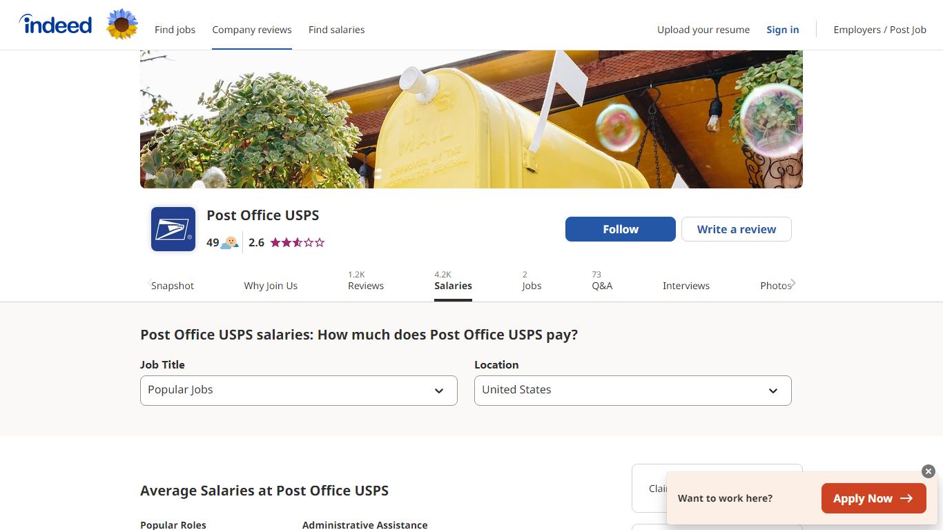 Post Office USPS salaries: How much does Post Office USPS pay? - Indeed