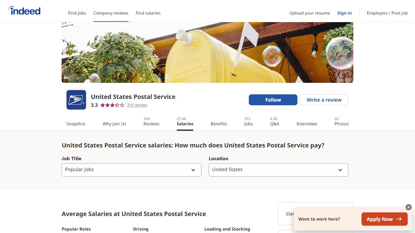 United States Postal Service salaries: How much does United ... - Indeed